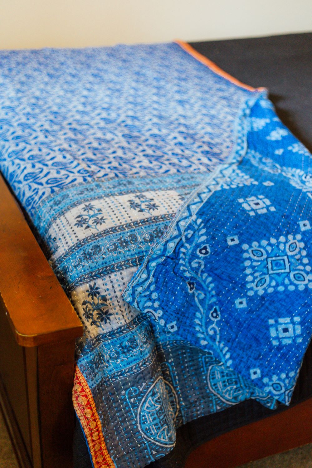 Kantha Throw Blanket