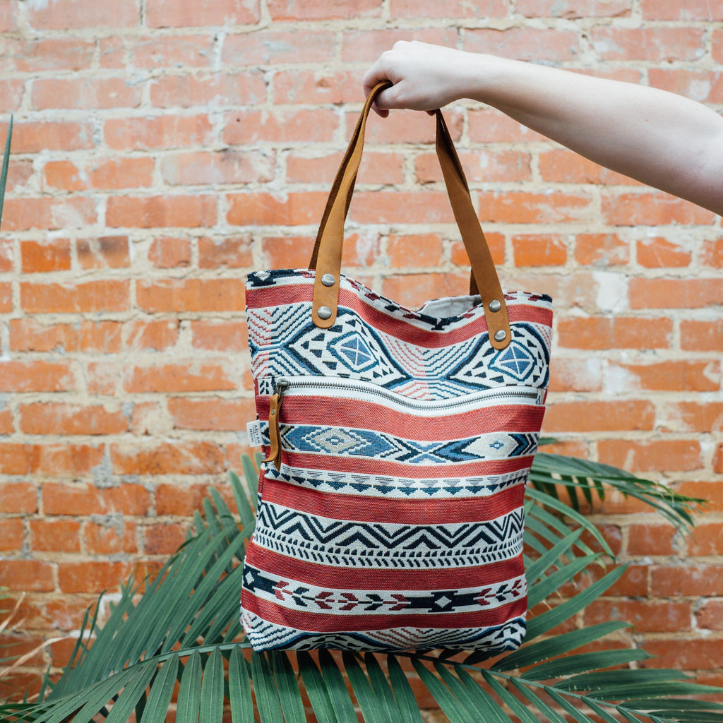 Thai Tote With Leather