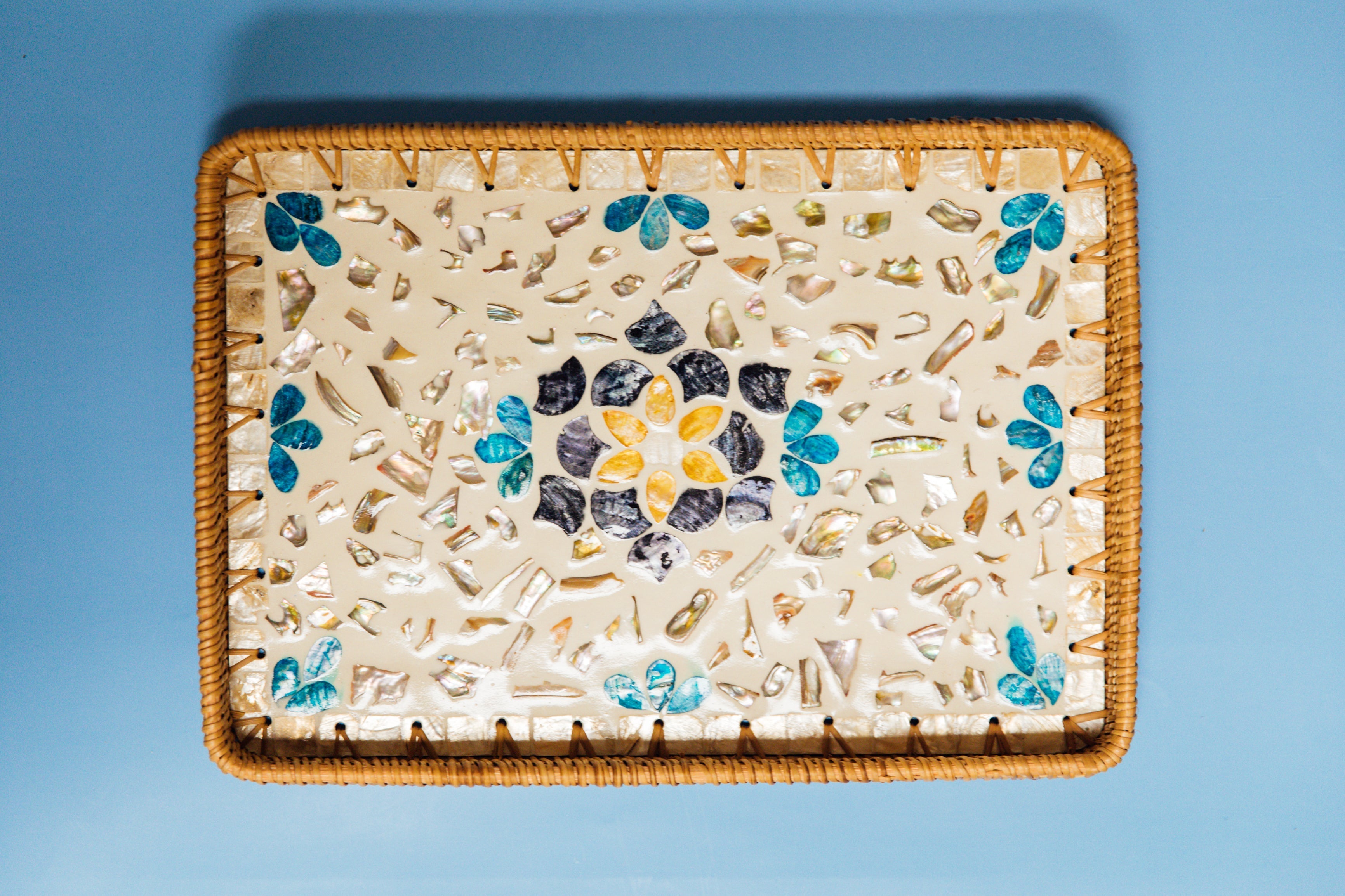 Wicker Rectangular Tray