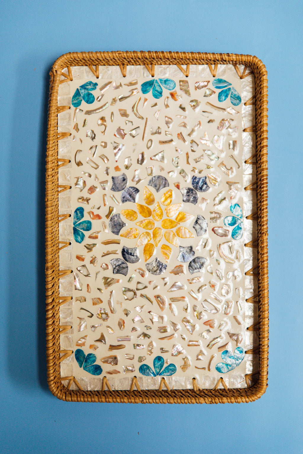 Wicker Rectangular Tray