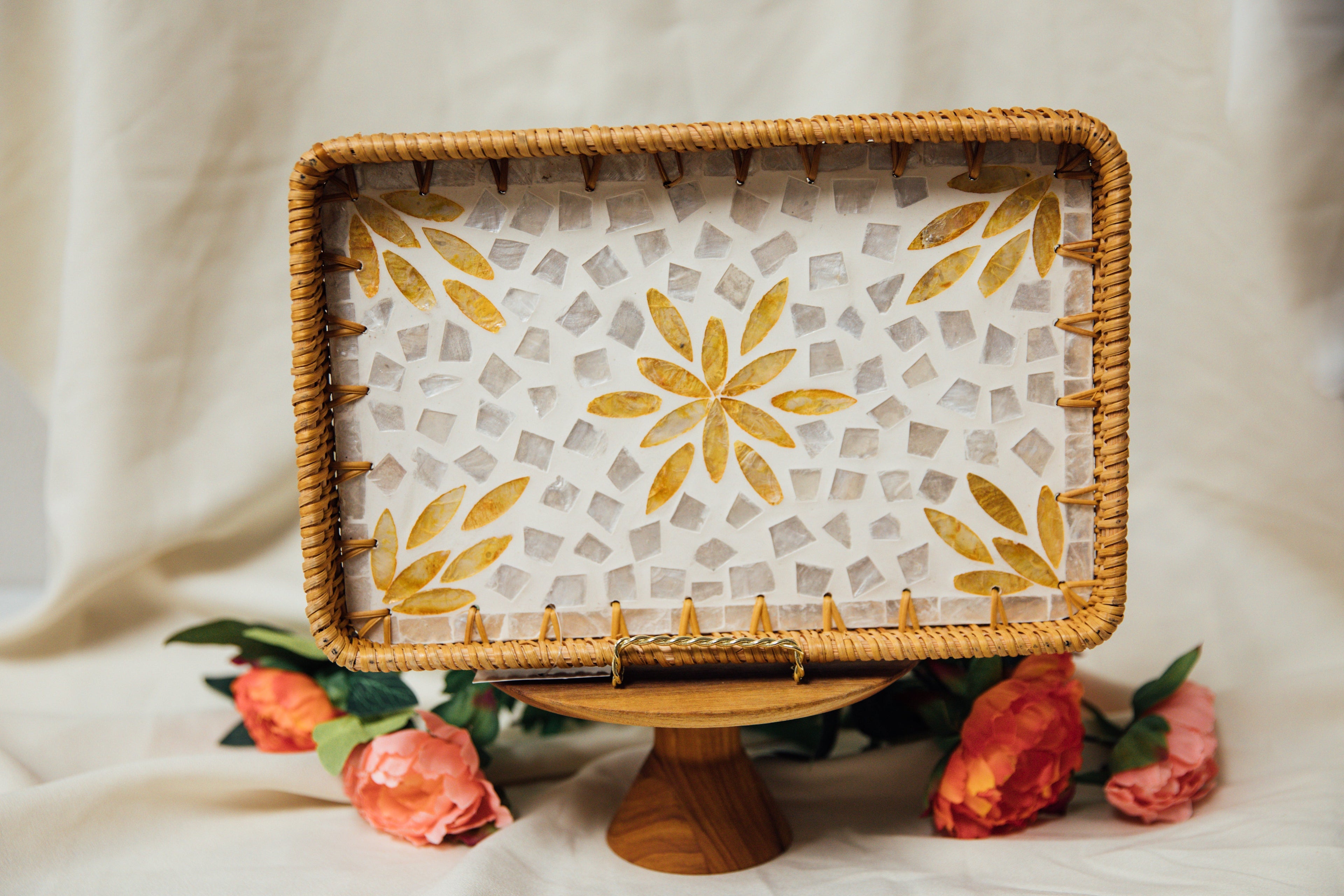 Wicker Rectangular Tray