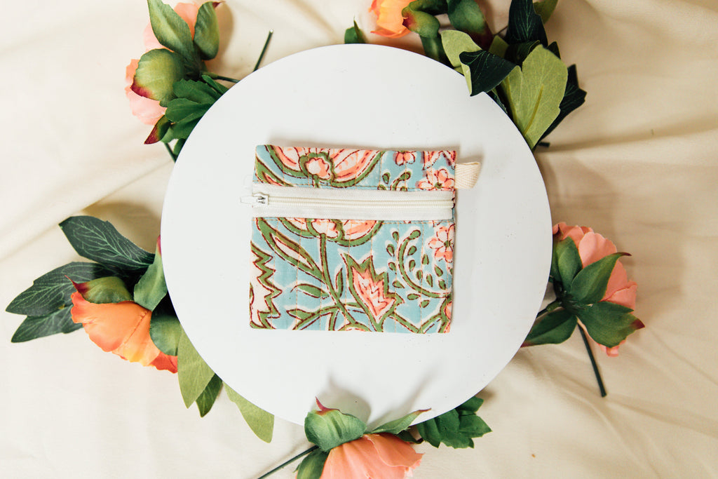 Block Printed Coin Purses