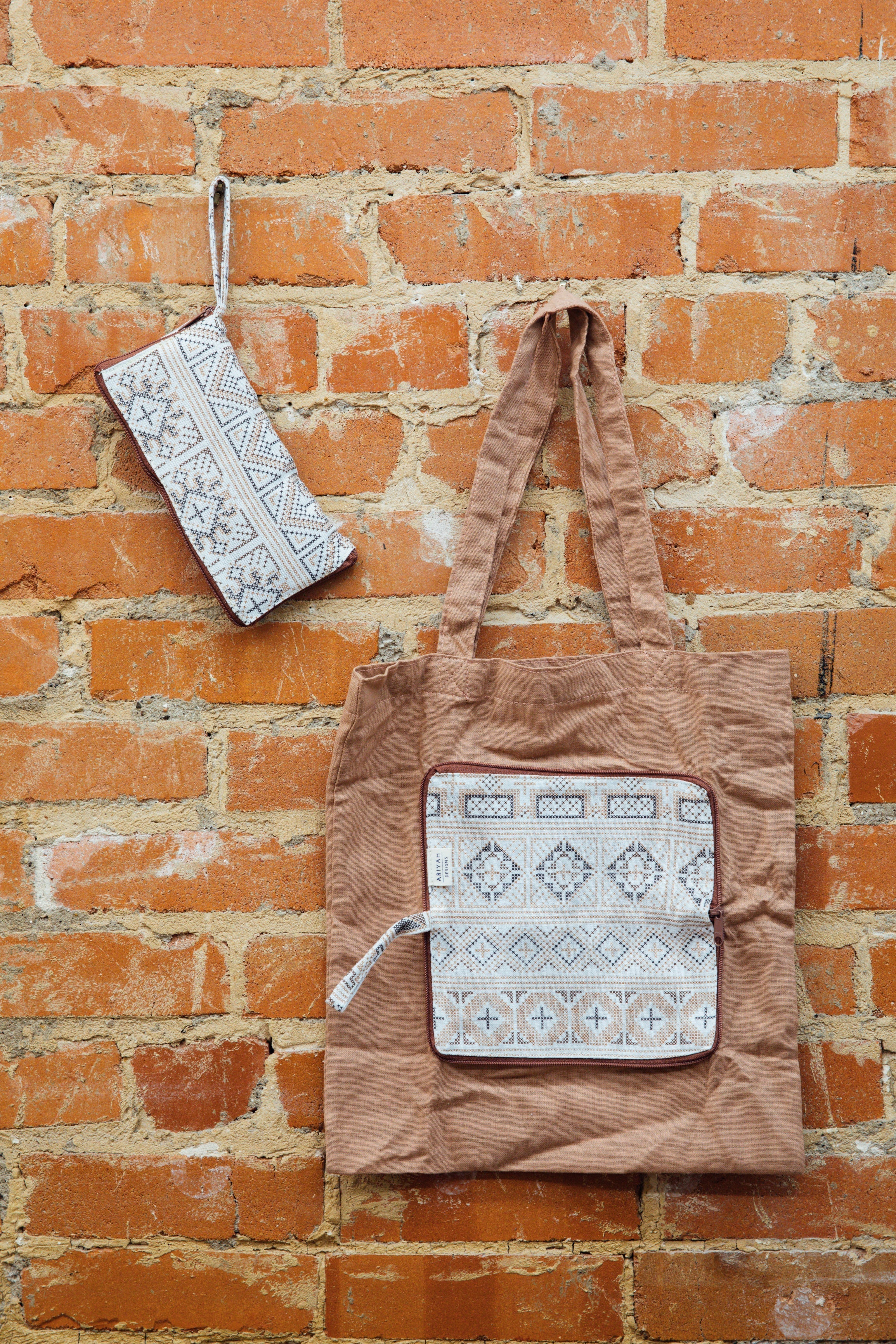 Foldaway Thai Canvas Tote