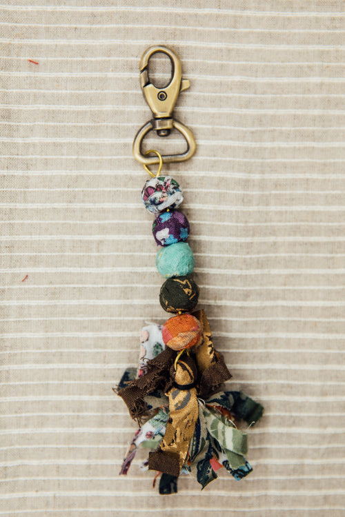 Patchwork Artisan Keychain