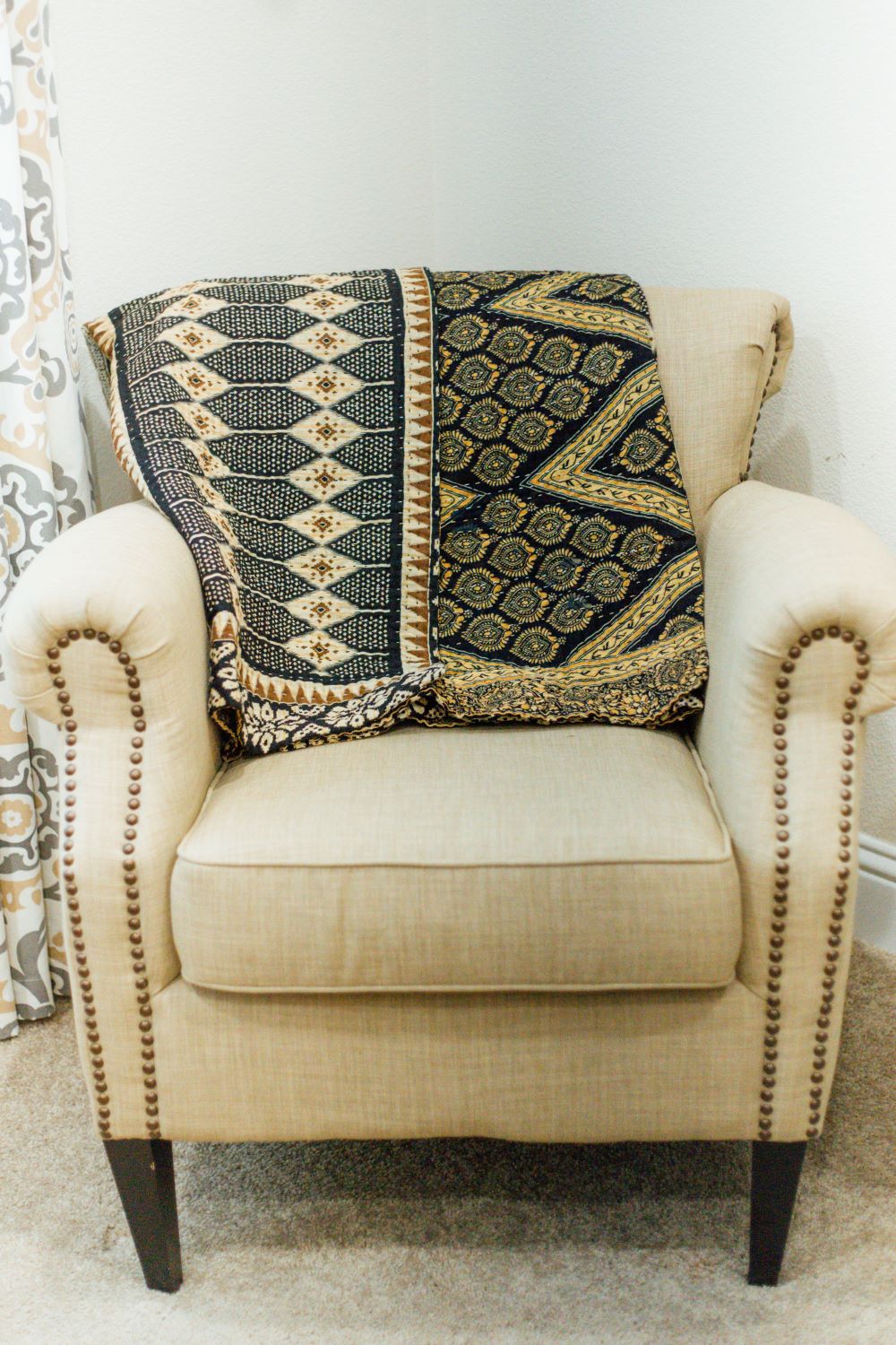 Kantha Throw Blanket