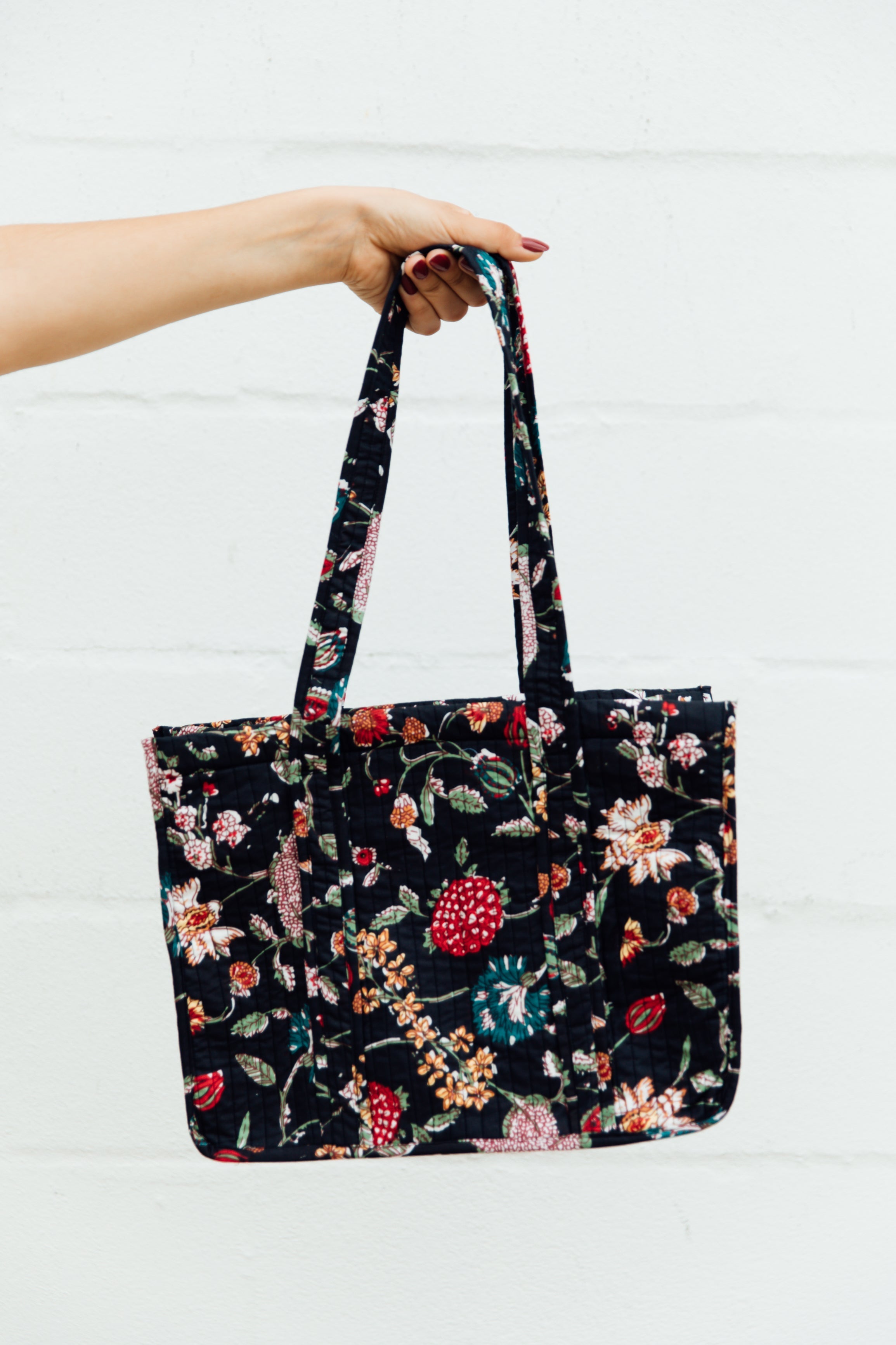 Quilted Indian Square Tote