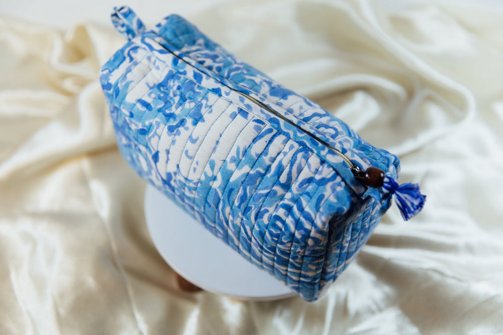 Quilted Indian Cosmetic Bag