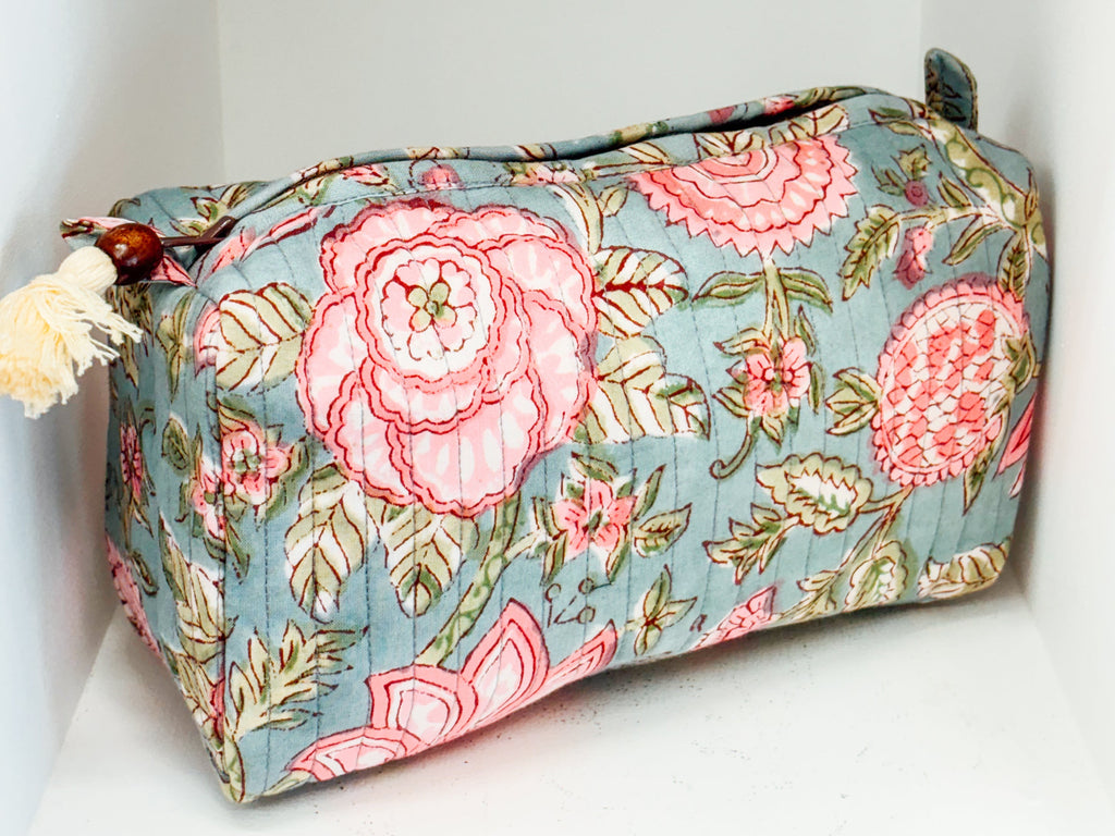Quilted Indian Cosmetic Bag